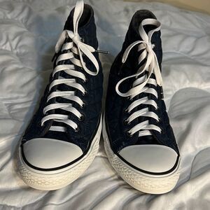 Converse All Stars Blue Quilted Hi Tops Size 7.5 Men’s